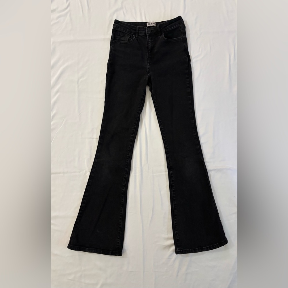 Abound Black Denim Flared Jeans